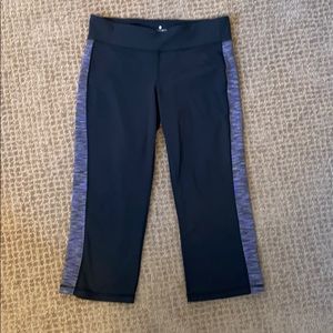 Athleta Black and Purple Capris